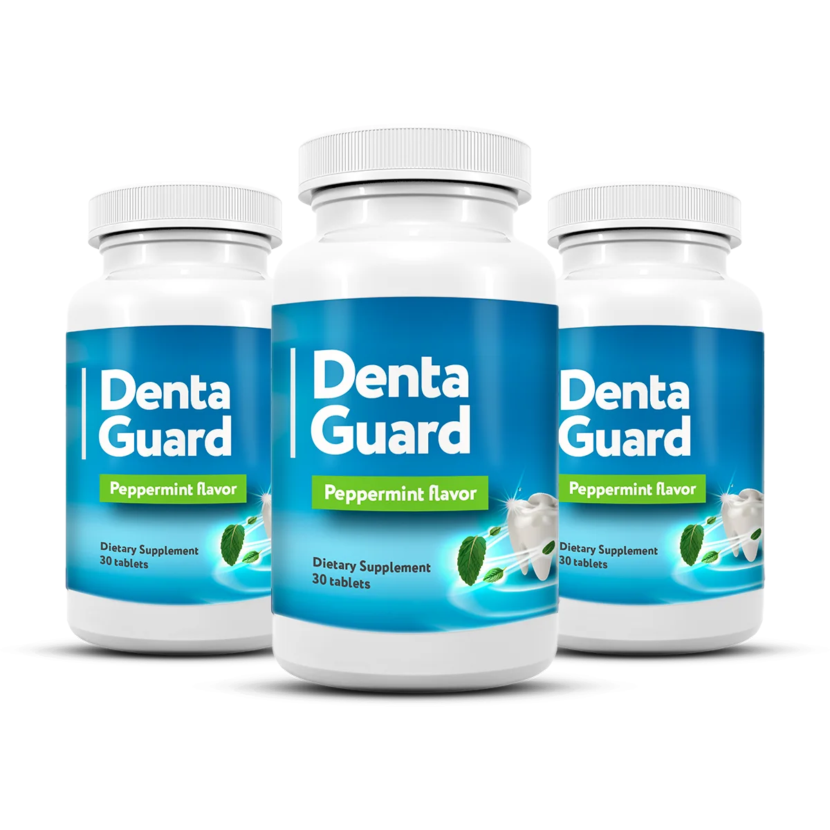 Three-bottle package of Denta Guard with free shipping